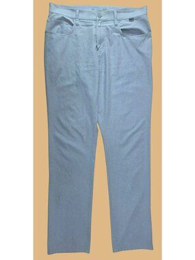 Travis Mathew Mens Grey Polyester/Spandex Blend Pants 33